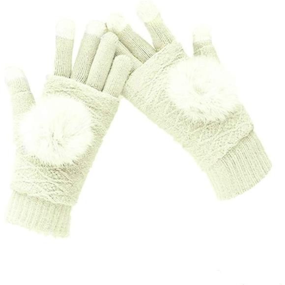 Women's & Men's USB Heated Gloves Mitten Winter Hands Warm Laptop Gloves